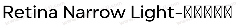 Retina Narrow Light字体转换